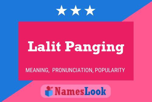 Lalit Panging Name Poster