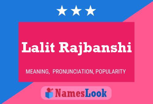 Lalit Rajbanshi Name Poster