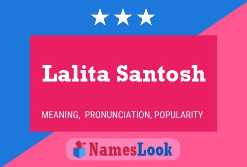 Lalita Santosh Name Poster