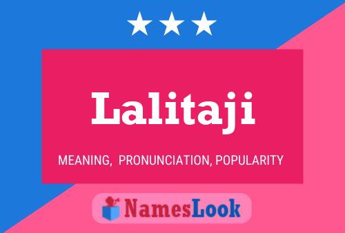 Lalitaji Name Poster