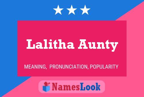 Lalitha Aunty Name Poster