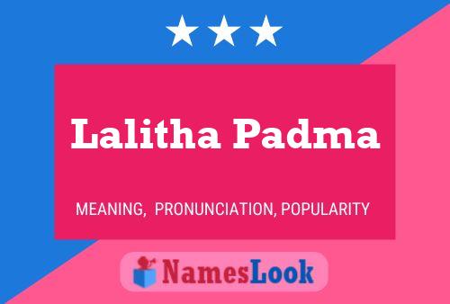 Lalitha Padma Name Poster