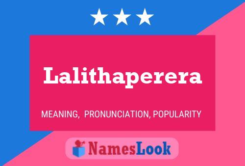 Lalithaperera Name Poster