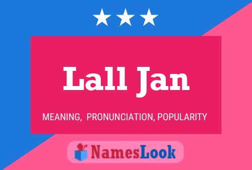 Lall Jan Name Poster