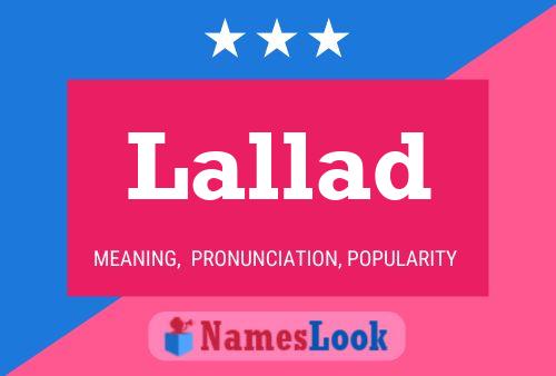 Lallad Name Poster