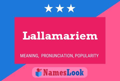 Lallamariem Name Poster