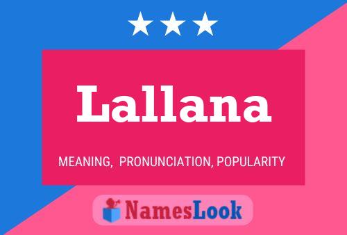 Lallana Name Poster