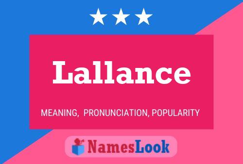 Lallance Name Poster