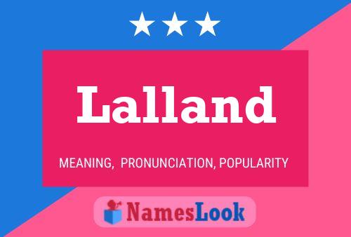 Lalland Name Poster