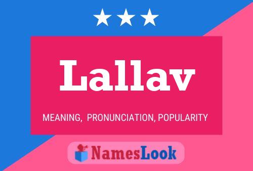 Lallav Name Poster