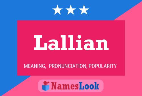 Lallian Name Poster