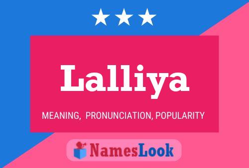 Lalliya Name Poster