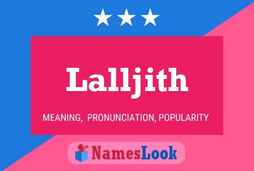 Lalljith Name Poster