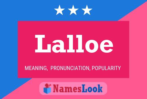 Lalloe Name Poster