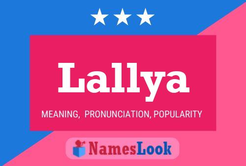 Lallya Name Poster