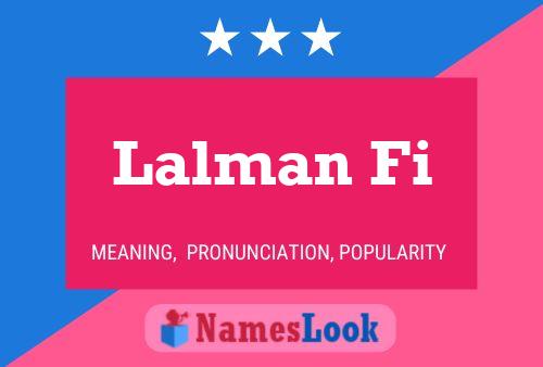 Lalman Fi Name Poster