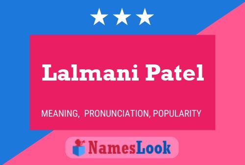 Lalmani Patel Name Poster