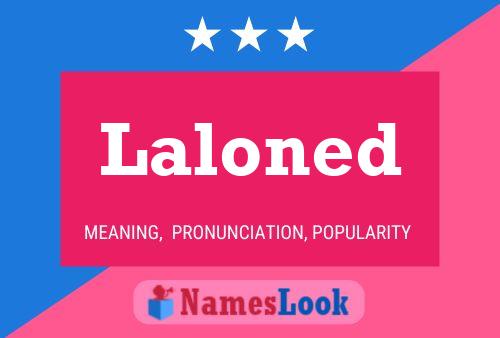 Laloned Name Poster