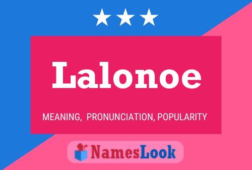 Lalonoe Name Poster