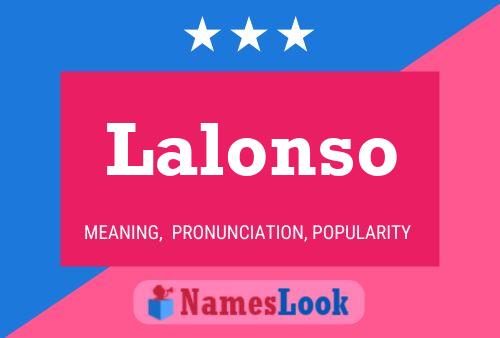 Lalonso Name Poster