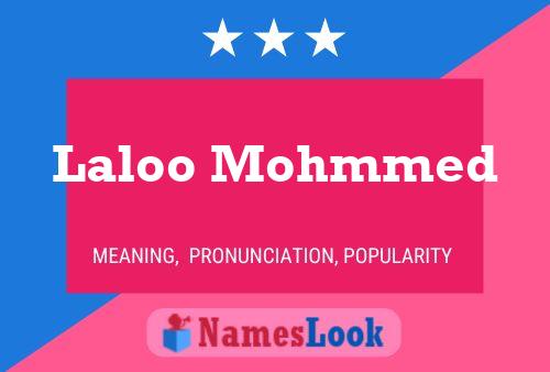 Laloo Mohmmed Name Poster