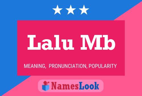 Lalu Mb Name Poster