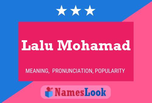 Lalu Mohamad Name Poster