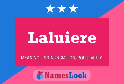 Laluiere Name Poster