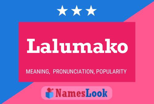 Lalumako Name Poster