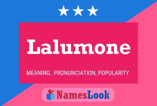 Lalumone Name Poster