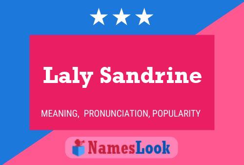 Laly Sandrine Name Poster