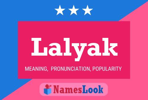 Lalyak Name Poster