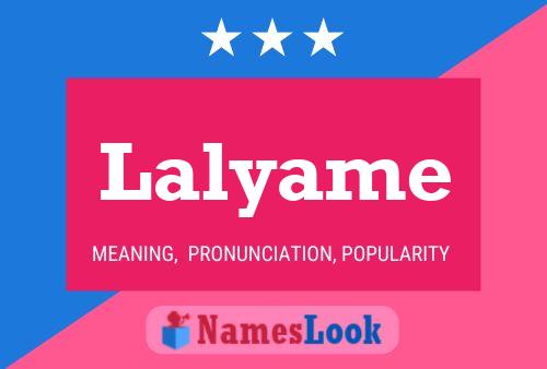 Lalyame Name Poster