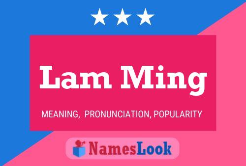 Lam Ming Name Poster