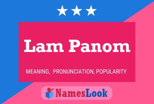 Lam Panom Name Poster