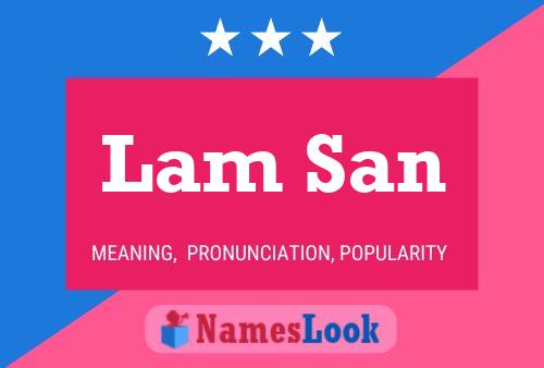 Lam San Name Poster