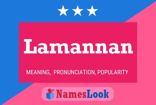 Lamannan Name Poster