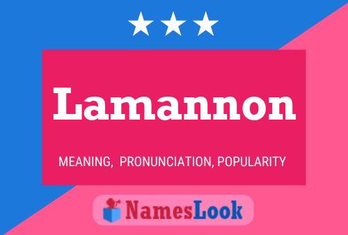 Lamannon Name Poster