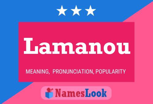 Lamanou Name Poster