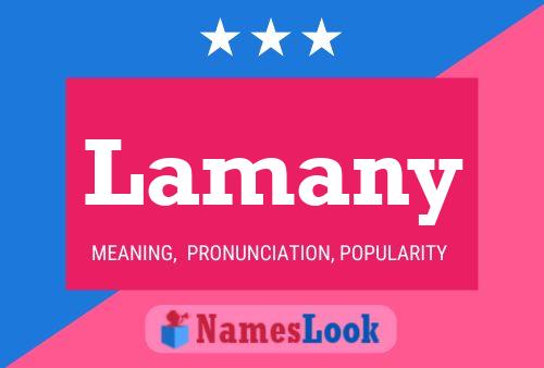 Lamany Name Poster