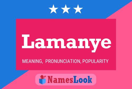 Lamanye Name Poster