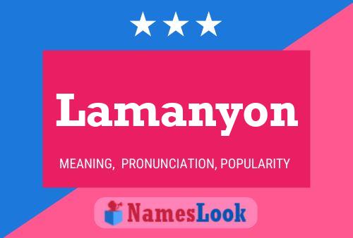 Lamanyon Name Poster