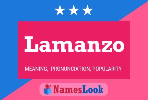 Lamanzo Name Poster