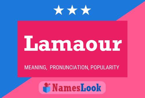 Lamaour Name Poster