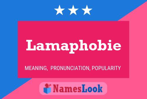 Lamaphobie Name Poster