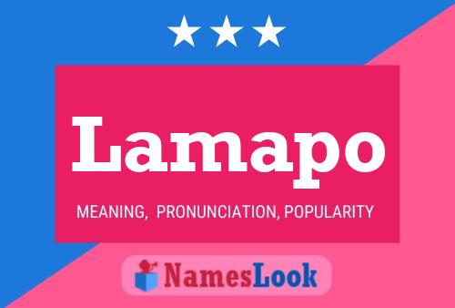 Lamapo Name Poster