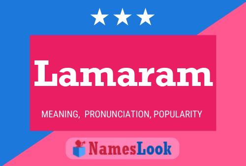 Lamaram Name Poster