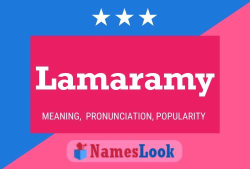 Lamaramy Name Poster