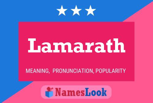 Lamarath Name Poster