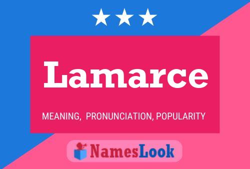 Lamarce Name Poster